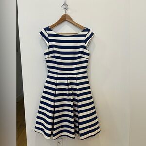 NWT Kate Spade Navy and White Striped Dress